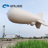 Grand aérostat publicitaire gonflable personnalisé, zeppelin, ballon publicitaire pour promotion extérieure, marketing d'événements, publicités aériennes