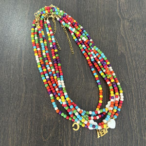 Choker <span class=keywords><strong>con</strong></span> lettere <span class=keywords><strong>con</strong></span> <span class=keywords><strong>nome</strong></span> placcato in oro personalizzato per le donne delicate collana iniziale <span class=keywords><strong>con</strong></span> minuscolo <span class=keywords><strong>girocollo</strong></span> <span class=keywords><strong>con</strong></span> perline e perline - Product Image 3