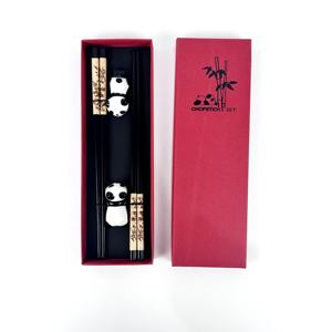 Nuevas Palillos de Madera Chinas Grabadas con Diseño de Panda 2026, Set de Regalo Personalizado, Palillos de Madera para Sushi - Product Image 2