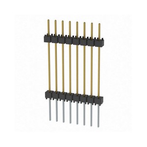 מחבר BOM Supplier EW-08-14-<span class=keywords><strong>L</strong></span>-S-900 בעל 8 פוזיציות, מחבר גמיש מסוג Header <span class=keywords><strong>Spacer</strong></span> Flex Stack EW, מצופה זהב, 2.54 מ\"מ, דגם EW0814LS900, חיבור דרך חור. - Product Image 1