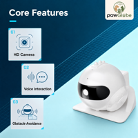Caméra robotique IA pour animaux de compagnie pour la surveillance des chats et des chiens à domicile, vente en gros, importateurs, distributeurs et fournitures intelligentes pour animaux de compagnie PawGlobe