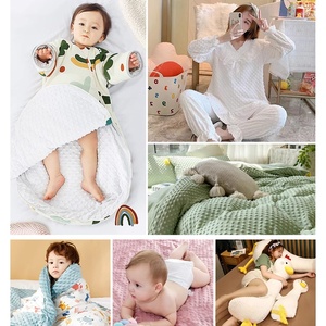 Tissu en velours pour bébé en gros, tissu en velours de qualité A, tissu en velours doux pour la literie des enfants, couverture pour bébé, sac de couchage - Product Image 4