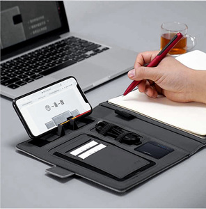 Caricabatterie Wireless a Forma di Notebook, Power Bank Esterno da 8000mAh con Supporto per Ricarica Rapida per <span class=keywords><strong>Smartphone</strong></span> - Product Image 2