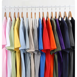 Heavyweight 100% Cotton Puff Printed T-Shirt for Men Custom Logo Design Short Sleeve Luxury O-<b>Neck</b> Mens Tshirt Solid Pattern - Product Image 2