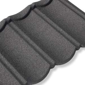 Tuiles de toit <span class=keywords><strong>en</strong></span> métal revêtues de pierre de style plat chinois |   Imperméable, ignifuge, coupe-vent, durable |   Modèle moderne pour entrepôt d'atelier de temple - Product Image 2