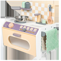 Vente directe d'usine nouvelle mini maison de jeu de cuisine en bois pour enfants ensemble de cuisine de simulation pour bébés