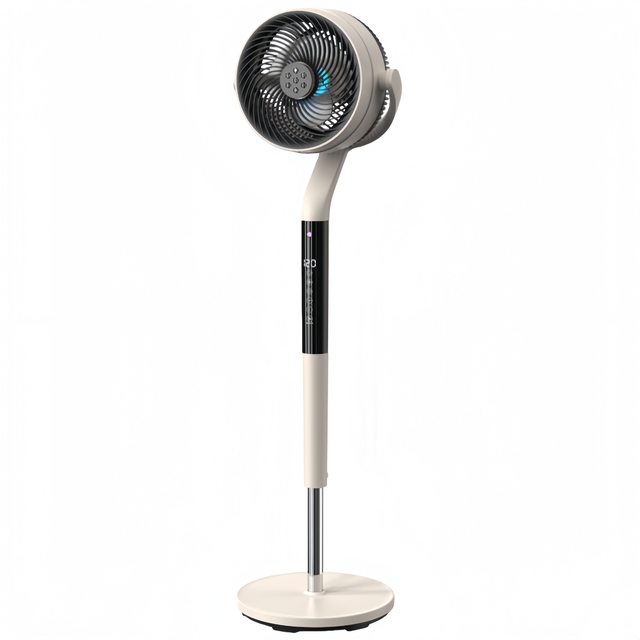2026 New Design 12 Wind Speed Electric Portable Pedestal Fan with Remote Control Plastic Standing Air Circulator for Hotel Use