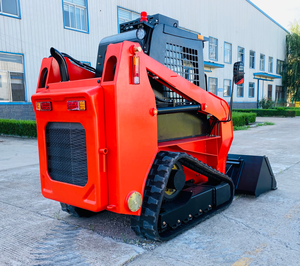 China Skid Steer mobil pemuat gaya lintasan beroda selip besar Steer Loader dengan kabin - Product Image 6