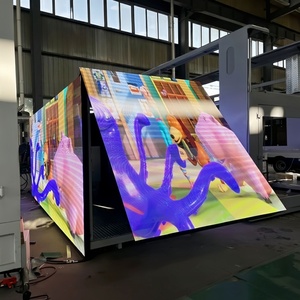 18ft LED Display Truck Body Box LED Billboard Box Mounted on Truck Container truck body mobile LED truck box - Product Image 3