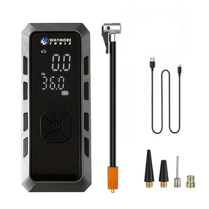 Compresseur d'air - Pompe à air pour pneus de voiture avec manomètre numérique, lumière LED et fonction d'arrêt automatique - Product Image 1