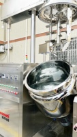 Machine à fabriquer des crèmes cosmétiques de 50, 100 et 200 litres, pot chauffant à agitation pour lotion, pâte, émulsion, équipement de mélange