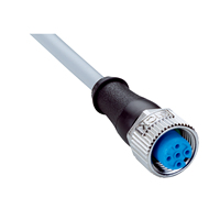 Connecteur M12 TPU noir câblable sur site YF2A15-100VB5XLEAX 2096241 et câble d'actionneur de capteur, neuf et original, prix usine