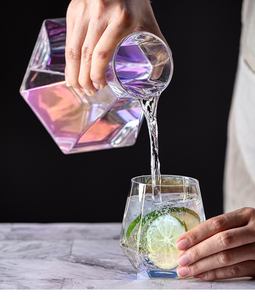 เหยือกน้ำแก้<span class=keywords><strong>ว</strong></span>คริสตัลทรงใหม่ ดีไซน์สวย คุณภาพสูง ขายดีออนไลน์ พร้อมฝาปิดลูกจุกไม้ก๊อก - Product Image 6