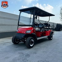 Voiturette de golf 6 places tout-terrain surélevée, couleur personnalisée pour usage touristique