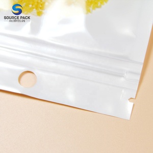 Sac d'emballage zip-lock en plastique à fermeture éclair transparente personnalisée à trois joints latéraux - Product Image 4