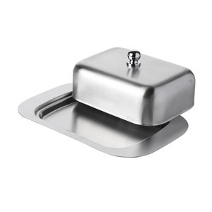 Fabricant de boîte de rangement pour la <span class=keywords><strong>conservation</strong></span> des gâteaux au fromage en acier inoxydable Beurrier avec couvercle - Product Image 2