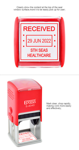 Kit de tamponnage carré en plastique ABS Express 40 x 40 mm avec logo personnalisé, <span class=keywords><strong>tampon</strong></span> <span class=keywords><strong>encreur</strong></span> auto-<span class=keywords><strong>encreur</strong></span> pour bureau, <span class=keywords><strong>tampon</strong></span> <span class=keywords><strong>encreur</strong></span> S-4040 - Product Image 5