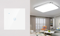 Interrupteur intelligent d'automatisation domestique Tuya App, norme européenne/britannique, bouton tactile, panneau en verre, 4 gangues, interrupteurs tactiles intelligents Wifi