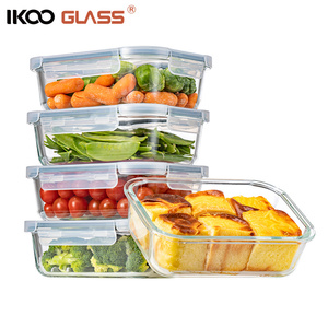 18Pcs Glass Food Storage Container Set - BPA Free - Use For Kitchen And Restaurant - Snap On Lids Keep Food Fresh With Airtight