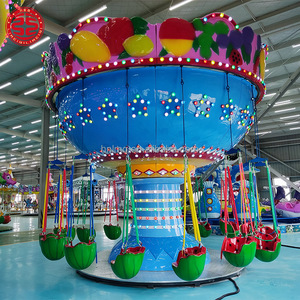 Manège de jeux de fête foraine en plein air, chaises volantes pour enfants, 16 places, à vendre - Product Image 1