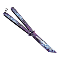 Couteau pliant miniature personnalisé sans verrouillage, porte-clés, outil EDC portable, artisanat métallique, camping en plein air, décoration de la maison, cadeau