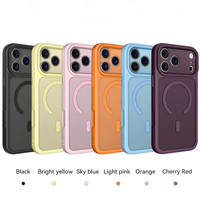 Coque de téléphone magnétique antichoc intégrale en TPU et PC, mate et agréable au toucher, pour iPhone 17 Air, 17 Pro, 17 Pro Max, 16, 15