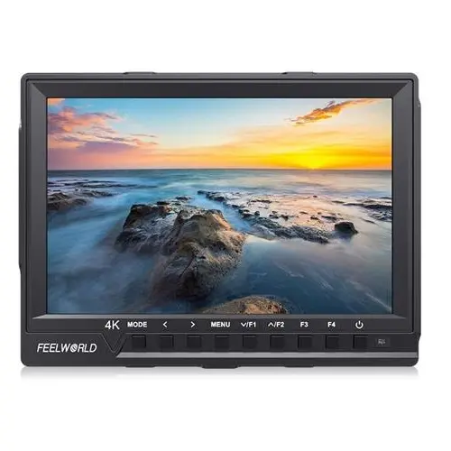 Feelworld FW760 7 Inch IPS 4K HDM Full HD 1920x1200 On-Camera Monitor 450nits for DSLR HDM Camera Field Monitor