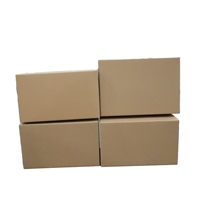 Boîte d'expédition en carton ondulé, personnalisée, à fentes standard, couleur brun uni, pour le transport de marchandises