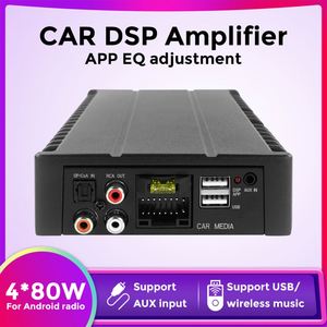 Estéreo para Auto <span class=keywords><strong>Mekede</strong></span>, Audio de Alta Potencia 4x80W, Mejora de Sonido HIFI, Amplificador DSP Android para Radio Android, Super Bajo, Subwoofer - Product Image 3