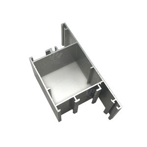 Profil de façade en alliage d'aluminium noir 6063 enduit de poudre pour les matériaux de construction extérieurs de mur rideau - Product Image 1