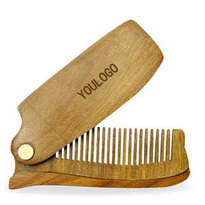<strong>Fashion</strong> modern can be customized wholesale folding sandalwood beard wooden <strong>comb</strong> hair,wooden wide <strong>comb</strong> - Product Image 5