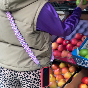 Neues Produkt 2026 Universelles Handy-Trageband Lanyard-Halter Telefonband Halsband Handgefertigte Makramee-Knoten Paracord-Handyband - Product Image 2