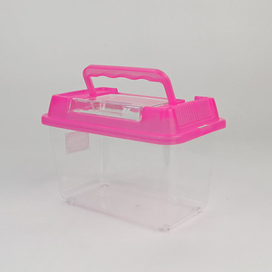 18X11X12Cm Aquaria Met Enkele Vis In Diverse Levendige Kleuren Gekko Habitat Reptielen Voedingstank - Product Image 1