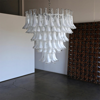 Lustres en verre abordables pour escaliers et plafonds hauts, grands lustres pour plafonds hauts