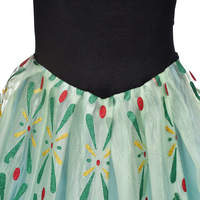 Ensemble de robe de princesse verte pour filles avec couronne, baguette magique et bijoux, costume de fête d'anniversaire pour enfants, Halloween, carnaval, cosplay