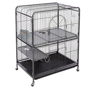 <span class=keywords><strong>Cage</strong></span> à petits animaux en métal empilable avec roulettes pour souris, hamster, cobaye, chinchilla, écureuil, lapin et furets - Product Image 1