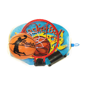 Ensemble de mini-paniers de basket-ball à prix de gros avec ballon dégonflé et filet, jouet d'intérieur pour enfants - Product Image 1
