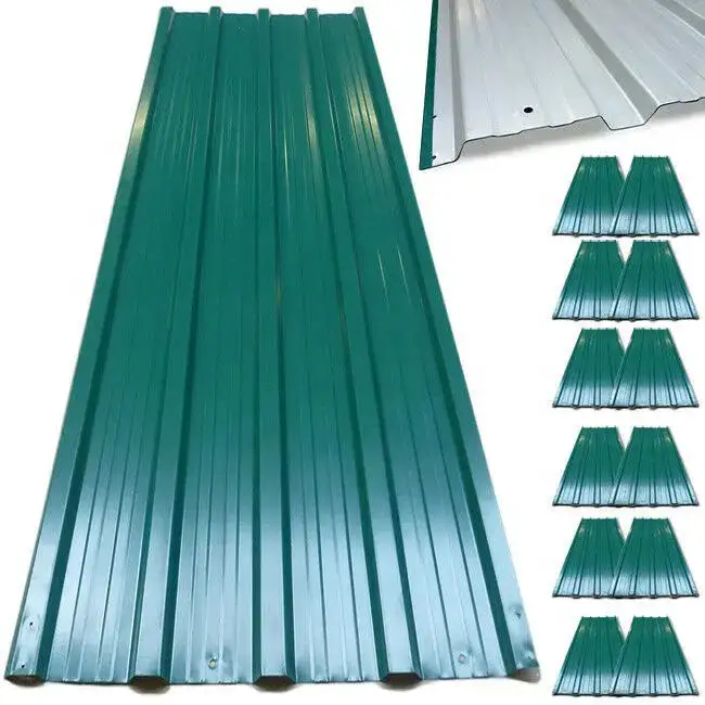 Preço de fábrica Alta qualidade Galvanizado Cor Revestido Metal Telhado Folha Para Low-Slope Telhados Com Aço Ondulado Em Estoque