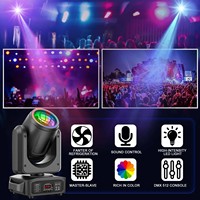 Équipement d'éclairage de scène LED Gobo Beam 180W, double 18 prismes, effet arc-en-ciel, tête mobile, DJ, soirée, spectacle, lumière disco
