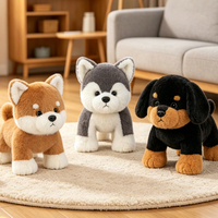 Boneka Anjing Mastiff Mongolia Super Lembut Mainan Plush Desain Shiba Inu Hadiah Ulang Tahun Pereda Stres Isi Kapas PP Kemasan Kantong OPP