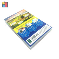 Libro de tapa blanda con impresión personalizada a todo color en inglés de fabricante, venta al por mayor, libro de bolsillo Lonely Planet, Encuadernación perfecta