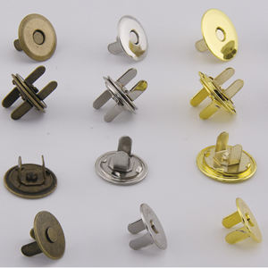 QingHe 16x2mm Antique Brass Stud <strong>Button</strong> Strong Fastener Clasps <strong>Metal</strong> <strong>Button</strong> Magnetic <strong>Button</strong> for Crafts, Purse, Bags and Clothes - Product Image 6