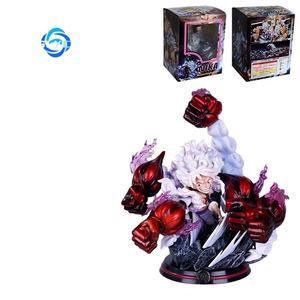 Modèle de jouet en PVC multi-perforé en gros, Nikka Luffy Sun <span class=keywords><strong>God</strong></span> 5 File, poing tricolore, décoration d'animation - Product Image 5