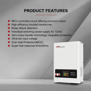 Regulador Automático de Voltaje de Potencia Tipo Relé Monofásico de Montaje en Pared, Entrada 45-275V, 5Kva 10Kva 20Kva <span class=keywords><strong>AVR</strong></span>, Estabilizador de Corriente CA - Product Image 4