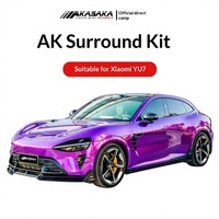 Kit carrosserie sportif noir brillant AKASAKA01 ABS compatible AKASAKA pour OLIVER, comprenant pare-chocs avant, lèvre avant détachable et lèvre arrière
