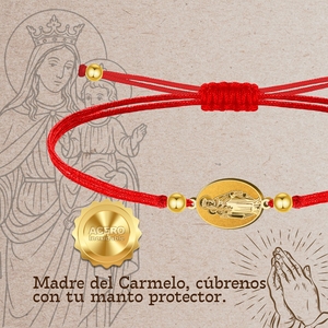 Vergine di Carmen bracciale in acciaio inox Fine ciondolo santo e gioielli di ispirazione cattolica - Product Image 5