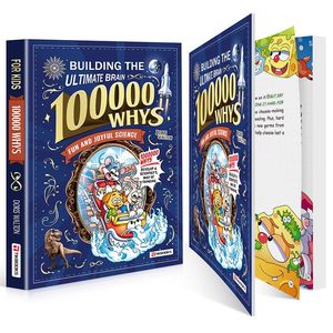Pourquoi ? Construire le cerveau ultime pour les enfants : version anglaise, <span class=keywords><strong>livre</strong></span> de science amusant en forme de dessin animé, jeu de société éducatif précoce pour enfants - Product Image 5