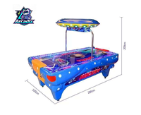 Table de hockey sur air commerciale à monnayeur pour 2 joueurs, machine de jeu d'arcade sportive à récompense pour enfants et adultes, idéale pour les centres de divertissement