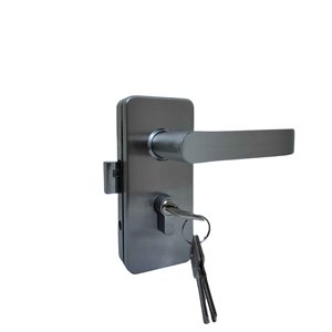 Đen thép không gỉ vuông dọc Đôi Chốt Cửa Khóa tay phải đồ nội thất ổ khóa - Product Image 6