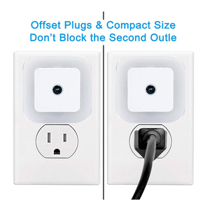 Lámpara de luz LED de noche con Sensor inteligente anochecer al amanecer Sensor de luz 0,8 W Plug-en - Product Image 4
